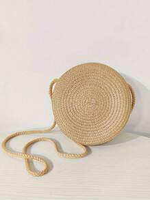 Yogodlns Round Straw Bag Women Woven Beach Crossbody Bag For Ladies Children Cute Shoulder Rattan Handmade Knitted Bag Small Handbag Fashion Shell Shape Straw Bag Rattan Woven Handbag Handmade Straw Handbag Summer Beach Bag Shoulder Bags Coin Purse, Eye-Catching Beach Bag Summer, Summer Straw Beach Bag For Women, Hottest Beach Bags For Women, Beach Necessities, Beach Essentials,Beach Stuff & Summer Essentials, Newest Holiday Bag
