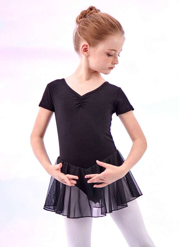 E.DANCE Tween Girl Ballet Collant para dança Bebê Rosa Collant Saia Ginástica Vestido