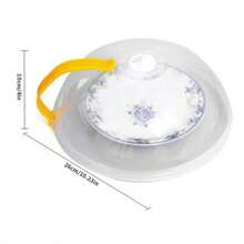 1 pieza Cubierta anti salpicaduras para microondas, tapa de alimentos transparente y reutilizable con hermetismo, cubierta de cocina resistente al calor