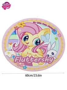 MY LITTLE PONY 1pc My Little Pony Cartoon Cute 60*60cm Fluttershy, Pinkie Pie Bedroom, Livingroom Crawling Mat, Foot Mat, Bedside Mat, Room Decorative Rug Gifts Birthday Graduation Birthday Decorations Party Decorations Bachelorette Wedding