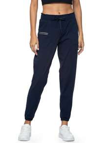 SANOPY Women's Pants,Scrub Pants For Women,Pants For Women,Women Trouser Pants,Women's Drawstring At Waist Jogging Pants,Jogger Pants - 藏蓝色 - 查看 2