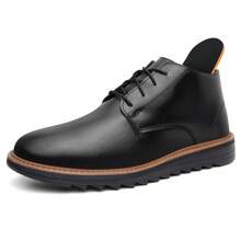 Bota Botina Sapato Social Masculino Derby Sola Alta Tratorada Cadarço Numeração Especial 37 Ao 46