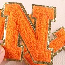 Iron On Patches Letters 26pcs A-Z Alphabet Patches Animal Shaped DIY Motif Iron On Or Sew On Patches Appliques For Jeans Jackets Backpacks