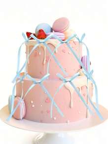 10 件蓝色蝴蝶结蛋糕装饰简约装饰，丝带蝴蝶结蛋糕装饰蝴蝶结家居装饰配件，适用于家居装饰、婚礼、派对、烛光晚餐、万圣节装饰、万圣节派对用品、万圣节零食、万圣节奖品、万圣节派对、万圣节散装 - 藍色 - 查看 6