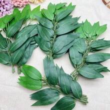 18/36 piezas de ramas artificiales de hojas de sauce, plantas verdes falsas de plástico para decoración del hogar, manualidades DIY, decoración de bodas y fiestas, decoración de mesa, festividades estacionales como Pascua, Día de la Madre, vuelta al colegio, decoración multiusos para todo tipo de habitaciones