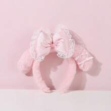 Sanrio شريط رأس كيوت من سانريو بتصميم أنمي كورومي وماي ميلودي، بأسلوب أميرة مع إكسسوارات، لوازم الحمام والسكن الجامعي للعودة إلى المدرسة