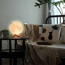 1 Decorazione 3D a luce di luna, adatta per camera da letto, ufficio, scrivania, perfetta per decorazione della casa, alimentata a batteria, perfetta come regalo per le vacanze
