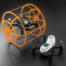 Juguete Drone S166 con dos baterías, con modo de trepar paredes/vuelo/rodar por el suelo, con múltiples modos de juego; anti-colisión, resistente a caídas, vuelo estable, modo sin cabeza, fácil de operar. Un divertido regalo de cumpleaños.
