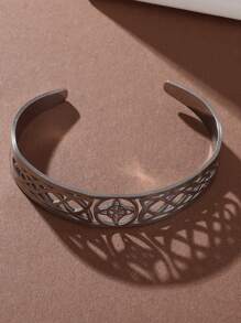 Stainless Steel Charm Witch Knot Bracelet Adjustable Open Bracelet Celtic Witchcraft Amulet Jewelry Birthday Gift For Men Women - Black - View 3