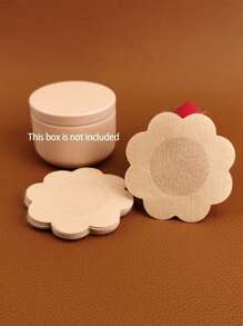 50 PCS Invisible Nipple Tape Disposable Nipple Pad Tapes Nipple Cover Non-Woven Nipple Sticker Chest Stickers - Apricot - View 6