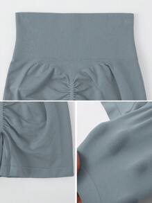 NcmRyu 1 件女士无缝弹力瑜伽健身健身房跑步运动短裤，春夏