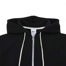 Nike 2024 Men's Front Zip-Up Pocket Jacket With Hoodie, Long Sleeve Knit Cardigan