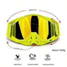 Gafas de motocross NAFEIB, gafas protectoras a prueba de viento para hombre de motocicleta, esquí, ciclismo, carreras y todoterreno con película desprendible