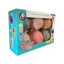 6pcs/Set Baby Sensory Balls, Colorful Soft Tactile Balls Toys, Infants Texture Grasping Ball, PVC Material, Birthday/Holiday Gift