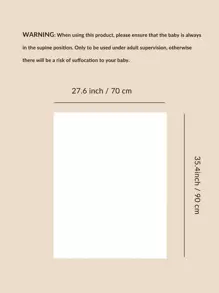 1pc Knitted Baby Blanket With Exquisite 3D Bow Decor, Sweet Baby Swaddle Blanket, Casual Minimalistic Design, Suitable For All Seasons