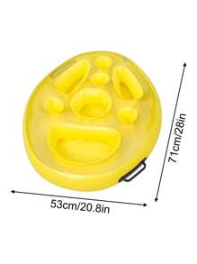 1 件加厚充气饮料架，多孔杯架漂浮水杯垫，适用于海滩、泳池派对