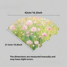 3pcs Ice Cream Flower Bouquet Wrapping Paper, Fresh Flower Gifts Package For Wedding, Floral Arrangement, Delicate Rose & Carnation - Multicolor - View 9