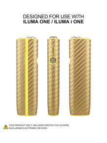 1 Peça Adequada Para Iqo Iluma One/I One, Capa Protetora Contra Quedas Para Decoração, Acessórios De Moda, Impressão De Superfície, Textura De Fibra De Carbono, Pu, Presente, Totalmente Protegida, Absorção De Choque, Antiderrapante, Acessórios De Capa Removível, Presente Ideal Para Fumantes, Colorida, Portátil