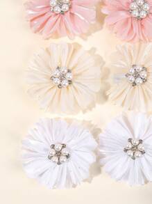 10 pezzi Fermagli per capelli a forma di fiori, fermagli per capelli in finta perla, accessori per capelli di moda, regali per bambini e bambine in primavera ed estate