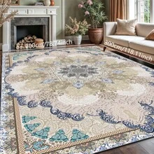 1pc Nordic Fairisle Pattern Crystal Velvet Area Rug, 700g/㎡ With Dotted Non-Slip Backing, 5mm Thickness, Machine Washable Fade-Resistant Carpet Suitable For Holidays And Any Spaces Including Hotel, Office, Sofa, Bedside, Kitchen, Laundry, Hallway, Porch, Stairs, Entryway Mother's Day