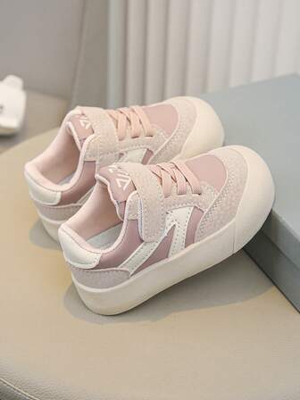 1 par de zapatos deportivos para niñas 2025 Nuevos zapatos para niños de primavera Suela blanda Transpirable Zapatos casuales dulces para niñas bebé de primavera y otoño Zapatillas
