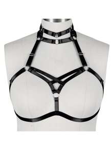 Plus Size Sexy Lingerie Cage Bra Harness Cupless Strappy Bralette Elastic Bra Body Chain Jewelry For Women And Girls - Multicolor - View 2