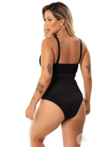 Women Shapewear Bodysuits - 黑色 - 查看 2