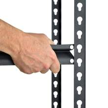 Muscle Rack 48"W X 24"D X 72"H 5-Shelf Steel Freestanding Shelving Unit; 1,000 Lbs. Capacity Per Shelf; Black - 1 - View 6