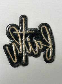 aprille 1/2PCS "BAITH" Embroidered Iron On Patches For Clothing Jeans Jacket Embroidery Star Applique Clothes Sticker Eagle Armband Stripes Badge