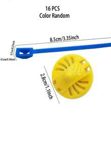 1/10/16 piezas Mini trompo con cordón de jalado, clásico giro de cordón de cremallera retro, regalo festivo, adecuado para recompensas en el aula, obsequios para fiestas (color aleatorio)