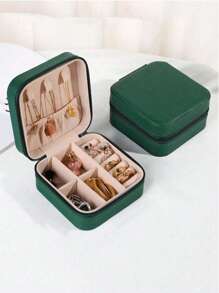 1 multifunctionele sieradendoos, afneembare sieradenopbergdoos, ritsvak in ins-stijl, sieradenstandaard voor ringen, oorbellen, kettingen en lippenstiften, zomerreizen, vakantiebadkamerdecoratie, make-up organizer, badkameraccessoires, terug naar school
