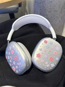 1 par Funda para auriculares Airpods Max con diseño adorable de lazo y flor