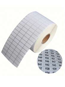 200-1000 件可移除标签贴纸，钻石画储存容器小白标签，钻石艺术套装珠子，用于姓名编号，自粘空白可写艺术贴纸，适用于办公室 DIY - 彩色 - 查看 9