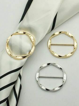 2 piezas Pañuelos multifunción para decoración de nudos, camisetas, camisas, abrigos, cinturones, clip de lazo
