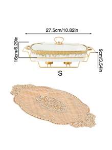 1 套陶瓷烤盘，适用于餐厅、客厅、厨房、餐具、烤盘、砂锅、炊具、面包、火鸡、奶酪、披萨、户外、婚礼、派对、礼物、生日、圣诞节海鲜煮、感恩节礼物、丰收节、家庭聚餐