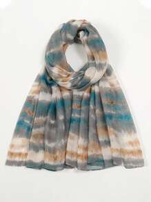 1 pièce Nouveau foulard dégradé balinais d'été pour femmes, foulard musulman fin et élégant pour les cheveux, écharpe longue pour la vie quotidienne, les voyages, la photographie, la protection solaire. Cadeau de festival familial