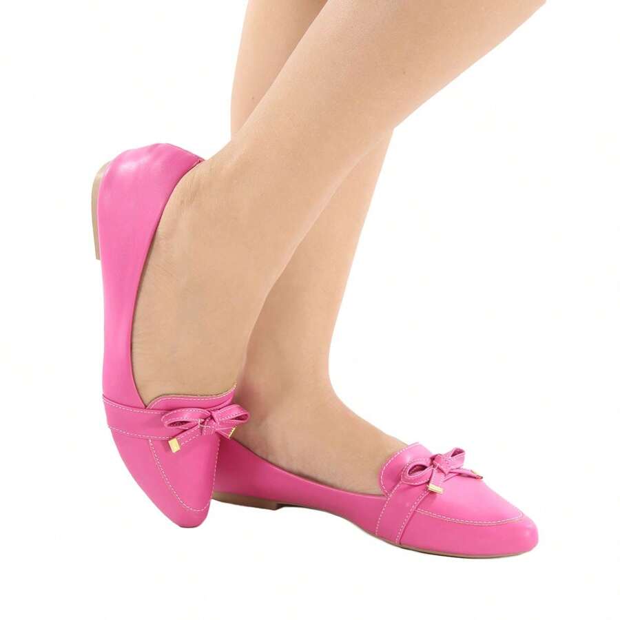Women's Shoes Flat Loafer Casual Elegant - 紫紅色 - 查看 1