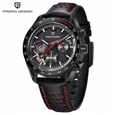 PAGANI DESIGN Classic Men's Quartz Chronograph Moon Watches Japan VK63 AR Sapphire Glass Stainless Steel Case Waterproof Watch PD-1779