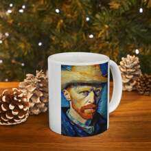 Vincent Van Gogh Mug, Coffee Mug, Tea Cup, Van Gogh Gift, Art Mug, Art Gift, 11oz Mug11oz Ceramic Coffee Mug - Valentine's Day, Birthday,Woman's Day Gift, Easter Day Gift Idea For Dad Mom Friends Girlfriend Boyfriend - 預設 - 查看 6