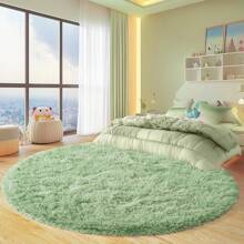 Fluffy Round Rug, Rugs For Bedroom, Shag Fuzzy Round Area Rug For Living Room, Shag Circle Rug, Plush Soft Carpet For Girls Boys Kids, Non Slip Rugs For Dorm, Room Decor Aesthetic