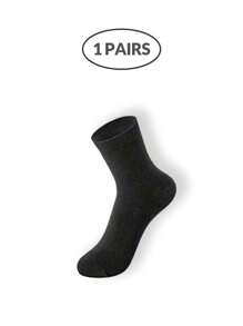 Paquete de calcetines de tripulación neutros de 5 tonos para hombres (1/5/10/15/20 pares) - Calcetines elásticos para el tobillo en gris oscuro/azul marino/negro/blanco/carbón con un ajuste transpirable y elástico para la oficina, el gimnasio, artículos de viaje esenciales