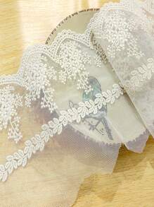 1yard Embroidery Lace Lace Flower Leaf Mesh Clothing Lace Accessories Mesh 13.5cm Fabric
