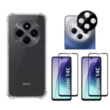 Redmi 14C 3D Glass Film Kit + Anti-Shock Case + 3D Camera Film - Capa+(2 Pelicula)+Camera - 查看 1