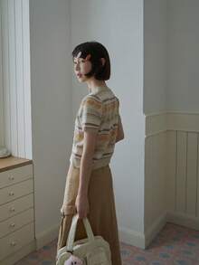 女士短袖圆领休闲上衣