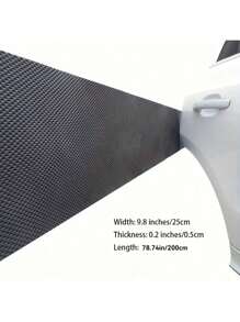 Protector autoadhesivo de pared para puerta de garaje, protector de parachoques a prueba de agua y extra grueso, protector de parachoques de espuma de 25cm x 0.5cm x 2m para uso en interiores/exteriores, ideal para proyectos de bricolaje, insonorización y sellado de puertas de automóviles, paredes y columnas - Decoración negra para habitación, decoración del hogar, decoración de pared, decoración de baño, decoración de dormitorio, decoración de habitación, decoración de la sala de estar, decoración de la casa, papel tapiz de la sala de estar, pegatinas personalizadas - Negro - Ver 11