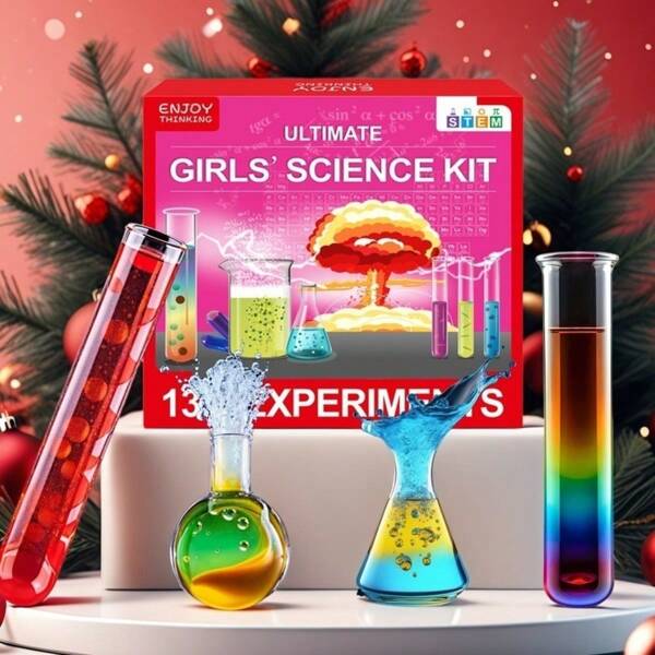 135 pièces Kit d'expérience scientifique, pour garçons et filles, outils d'apprentissage éducatifs STEAM DIY, jouets éducatifs scientifiques créatifs, cadeau d'enseignement des sciences