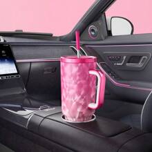 40 Oz Stainless Steel Large Capacity Water Cup, Coffee Mug, Silicone Seat Cushion Anti Slip Noise Reduction, 24-Hour Cooling, 8-Hour Insulation, Suitable For Car Cup Holders, Water Bottle, Gifts, And Travel - Rock Skeleton - View 9