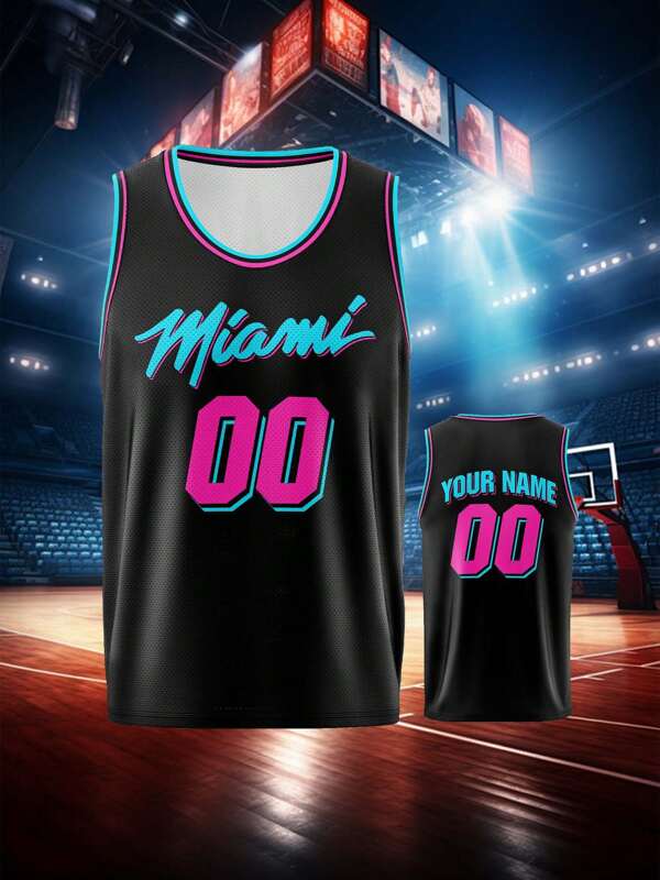 Customized Sports Jersey, Breathable And Quick-Drying 210g Spring/Summer Top, For Sports Team, Club Training, Basketball Vest With Front And Back Printed Name, Number, LOGO, Comfortable For Everyday Casual, Party, Gathering,Stylish,Fashion,Hipster,Casual,Minimal Chic,Personalized,Customized,Custom,Unique,Guy Costumes,Capsule Wardrobe,Men Basic/Street Style,Ideal Gifts For Him,Boyfriend,Family,Friends,For Birthdays,For Vacation/Holiday,For School/Competition,For Sports/Climbing