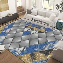 [700g/㎡ 水晶天鹅绒] 1 块现代奢华几何地毯，可机洗，防褪色，防滑，适合节日和任何空间，包括酒店、办公室、沙发、床边、厨房、洗衣房、走廊、门廊、入口、楼梯母亲节 - 彩色 - 查看 42