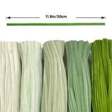 151Pcs St. Patrick's Day Macaron Green Pipe Cleaner Kit For Botanical Crafts & Shamrock Decor – St. Patrick's Day DIY Supplies With Flexible Chenille Stems, Sparkly Metallic Pipe Cleaners Bulk For St. Patricks Valentine's Handmade Christmas DIY Crafts